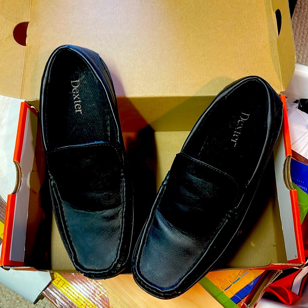 Dexter mens 7.5 slip on like new loafer dress shoes